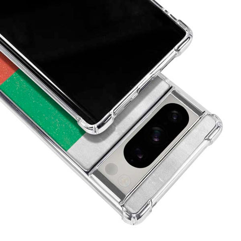 Bulgarian Flag Distressed Google Pixel 8 Pro Clear Case